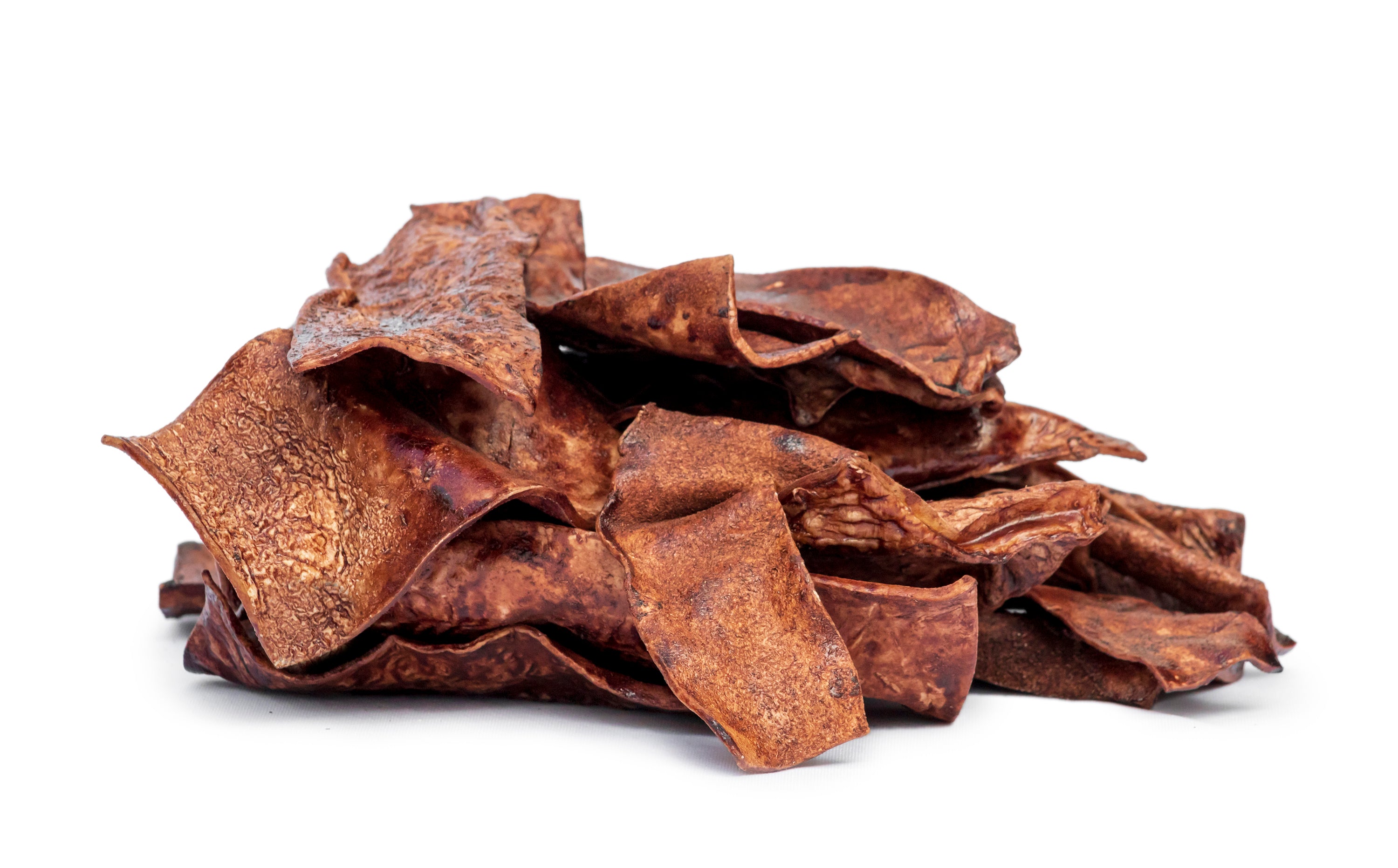 Canine Chews Beef Flavor Prime Cut Thick Chips for Aggressive Chewers Dog Chew Toy Beef Basted Rawhide Chip Slices 1 Pound